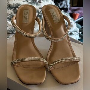 STEVEN New York STEVE MADDEN rhinestone Jercy-R 9.5 size high heels